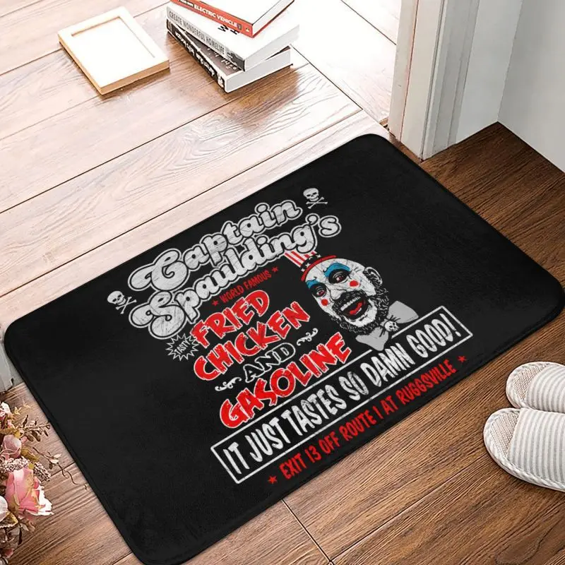 Captain Spaulding Floor Door Kitchen Bathroom Mat Anti-Slip Indoor Horror Film House of 1000 Corpses Doormat Entrance Carpet Rug