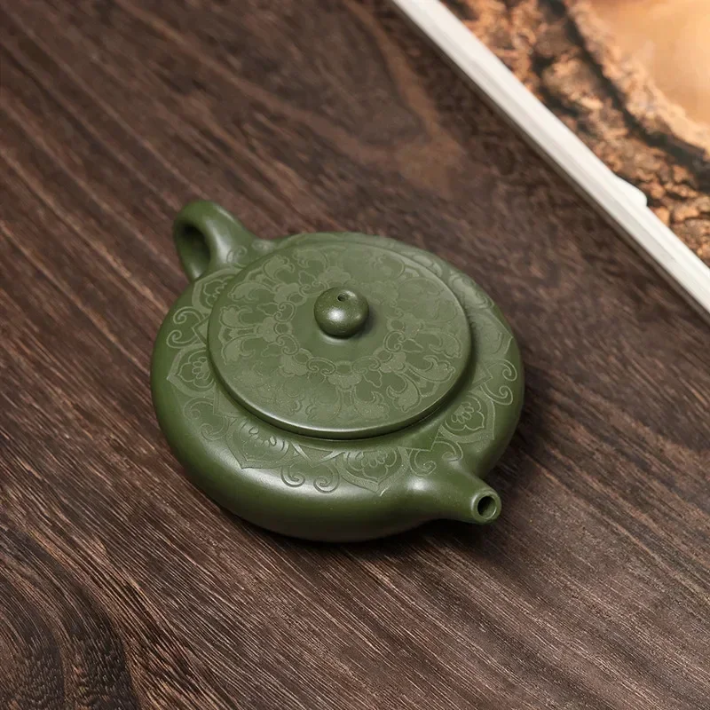 170ml Chinese Yixing Purple Clay Teapot Famous Hand-carved Tea Pot Tea Infuser Handmade Beauty Kettle Raw Ore Zisha Tea Set