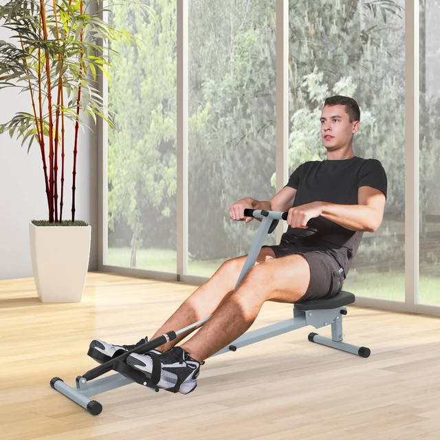 HOMCOM Rowing Machine Cardio Rower Workout Fitness Body Tonner Home Gym Training 1
