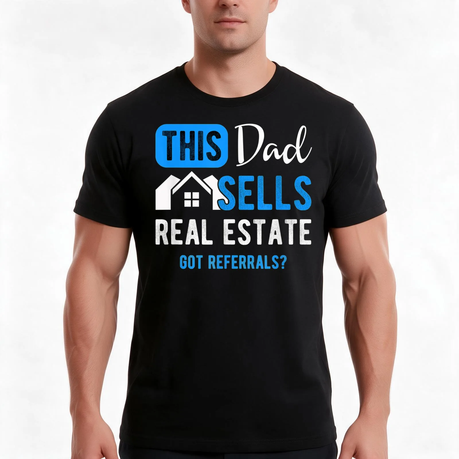 Mens Real Estate Agent Men Dad Funny Realtor Gift T-Shirt Summer Casual Cotton Tee Oversized Streetwear Tops Unisex Men Women