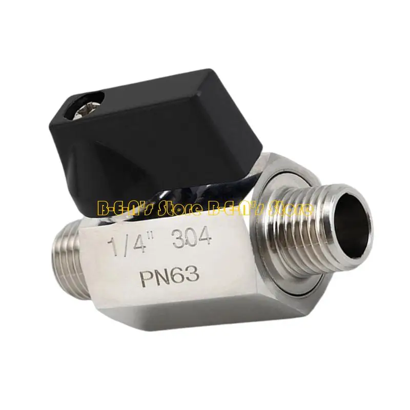 Y1AD Double Thread Ball Valves 1/4Inch Stainless Wide Temperature Ranging Compatible