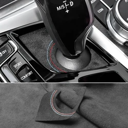 Made of Alcantara For BMW G32 G30 G38 Series 5 6 GT Car Gear Shifter Panel Trim Cover Performance Sticker  Interior Accessories