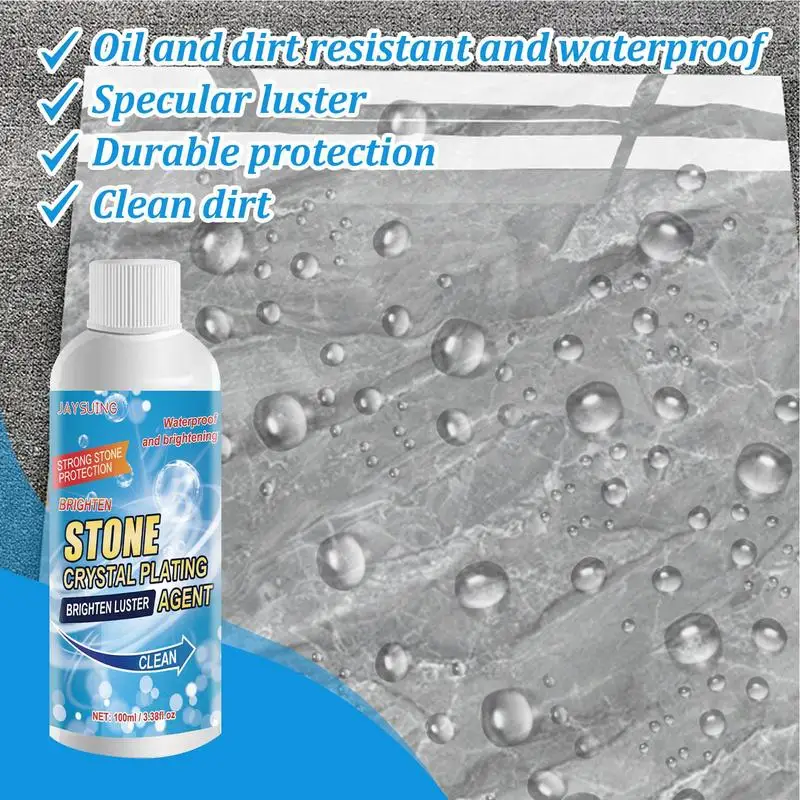 Stone Crystal Plating Agent Nanocrystal Coating Granite Cleaner Stonework Polishing Anti Corrosion Coating Agent for Kitchen