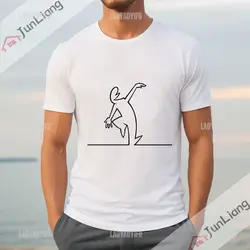 La Linea Line Osvaldo Cavandoli TV T-shirt Unique printed men's and women's hipster T-shirts casual street wear