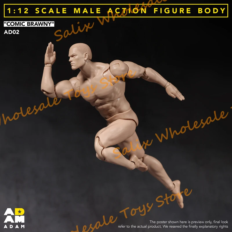 ADAM Studio ADAM-AD02 1/12 مقياس ذكر عمل الشكل الجسم الهزلي براوني عمل الشكل تحصيل لعبة #2