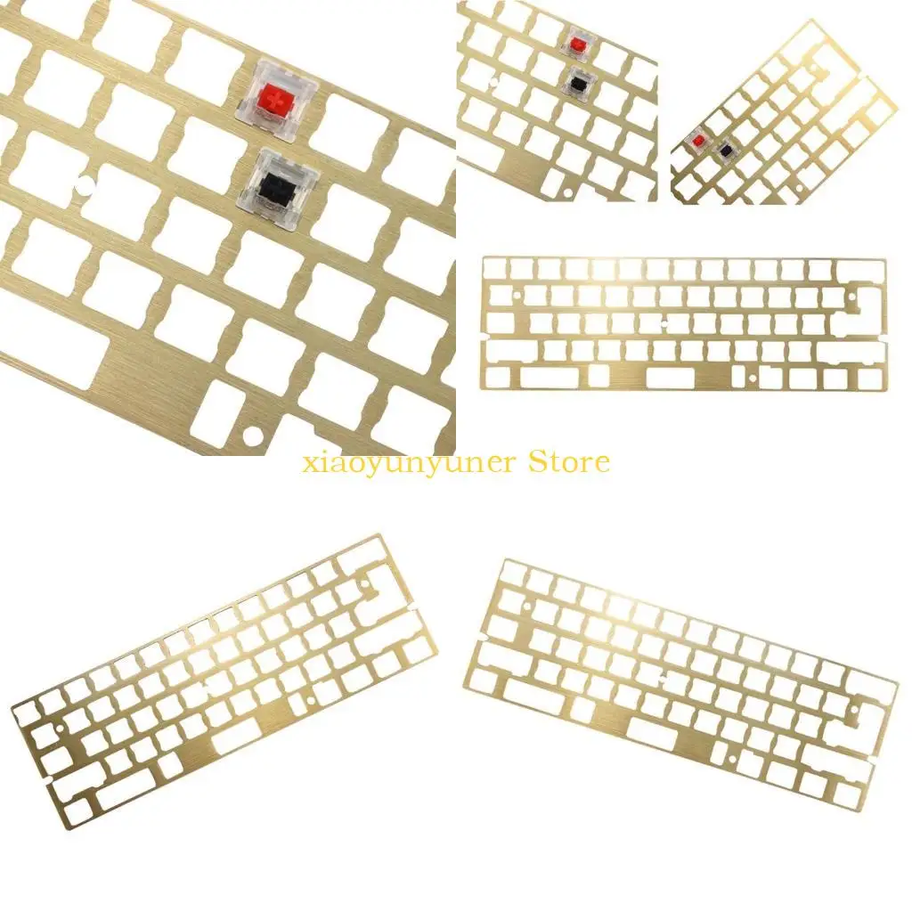 

P9JB Mechanical Keyboard 2U 2.25U Splited Plate 60% Brass Positioning Board