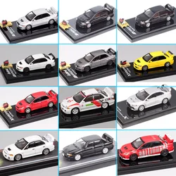 Hobby Japan 1/64 Scale Mitsubishi Lancer GSR RS Evolution EVO IX VII IV VIII Ralliart Rally Car Model Diecasts Toy Vehicles HJ64