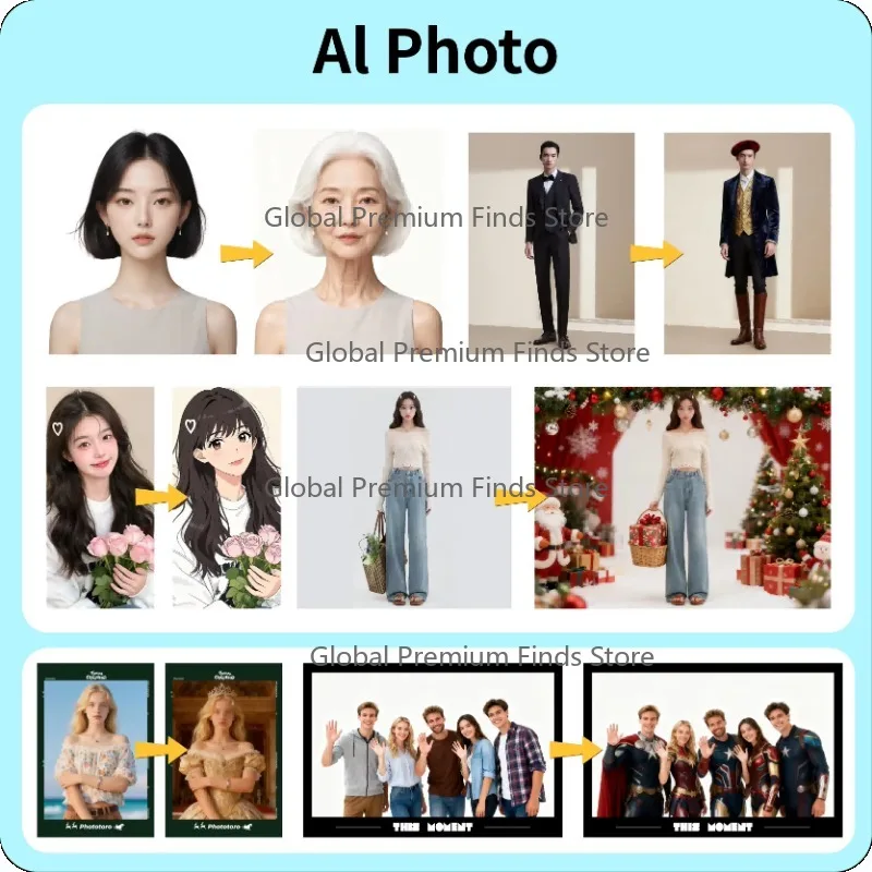 All-In-One AI Drawing Sticker Payment Kiosk Aesthetic Collapsible Mirror Ai Generating Software Machine Ro-bot AI Photobooth