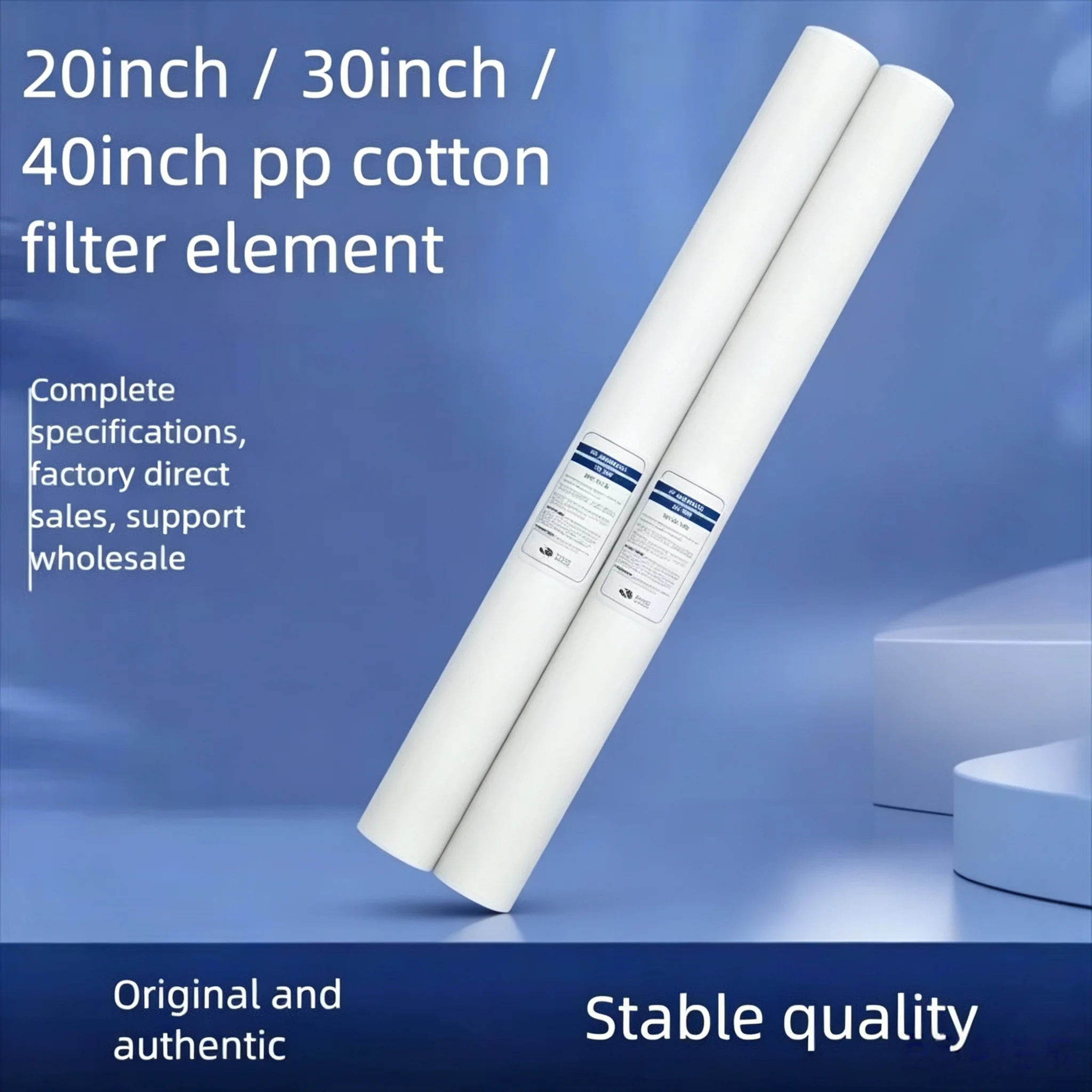 30 Inch PP Cotton Filter Cartridge Sediment Water Filter Element for RO Water Purifier Pre Filtration