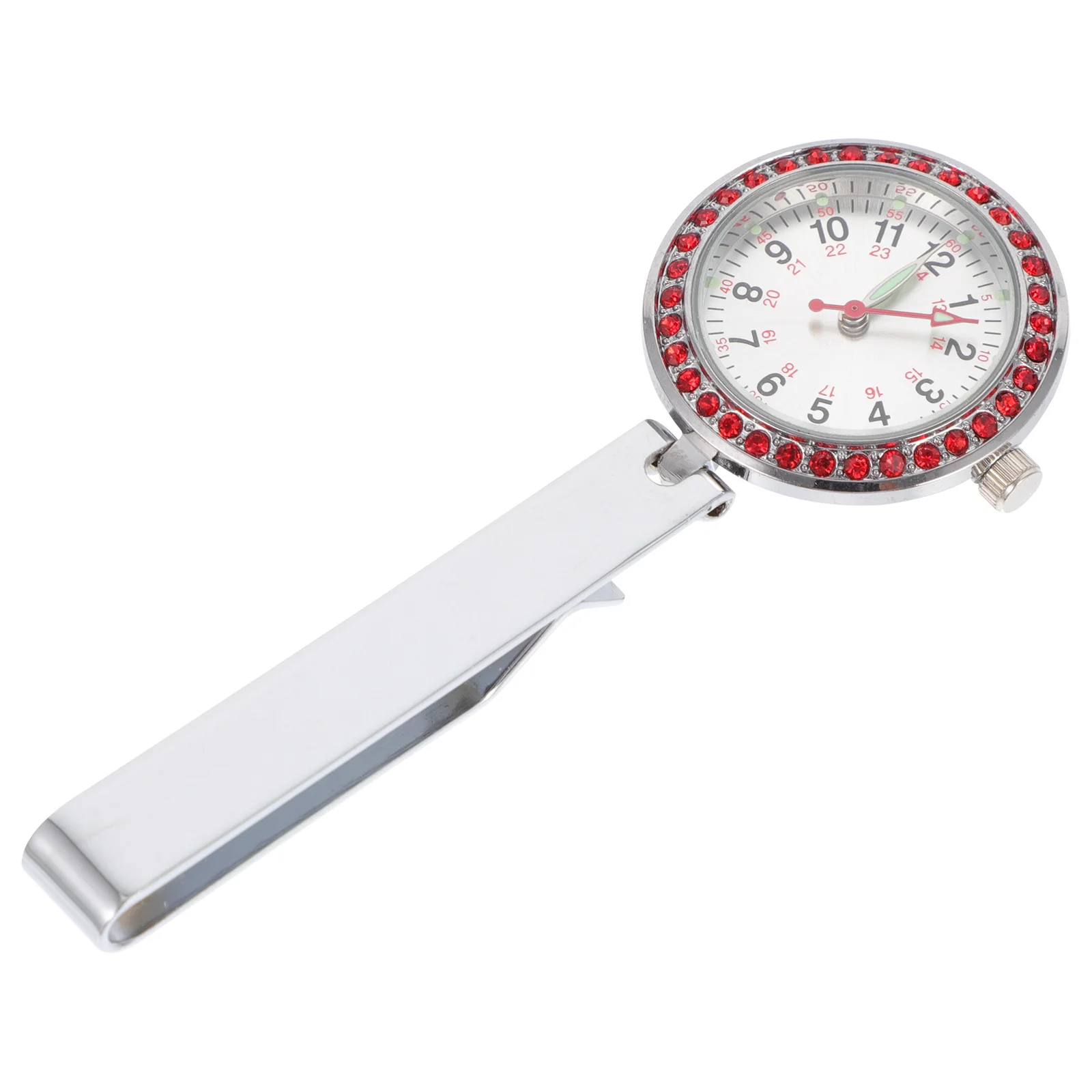 Nurse Doctor Luminous Pocket Watch Durable Zinc Alloy Portable Lightweight Chest Pendant Clip-on Hanging Watch