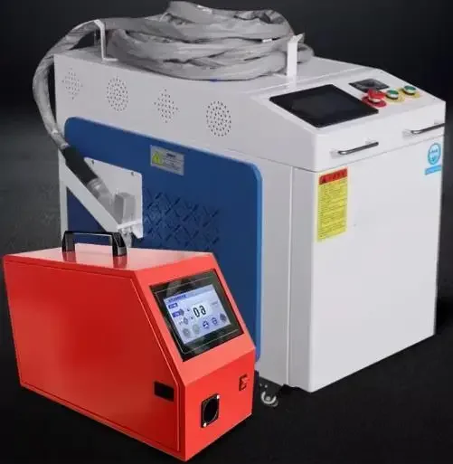 High configuration double wire feed water cooled hand-held welding machine