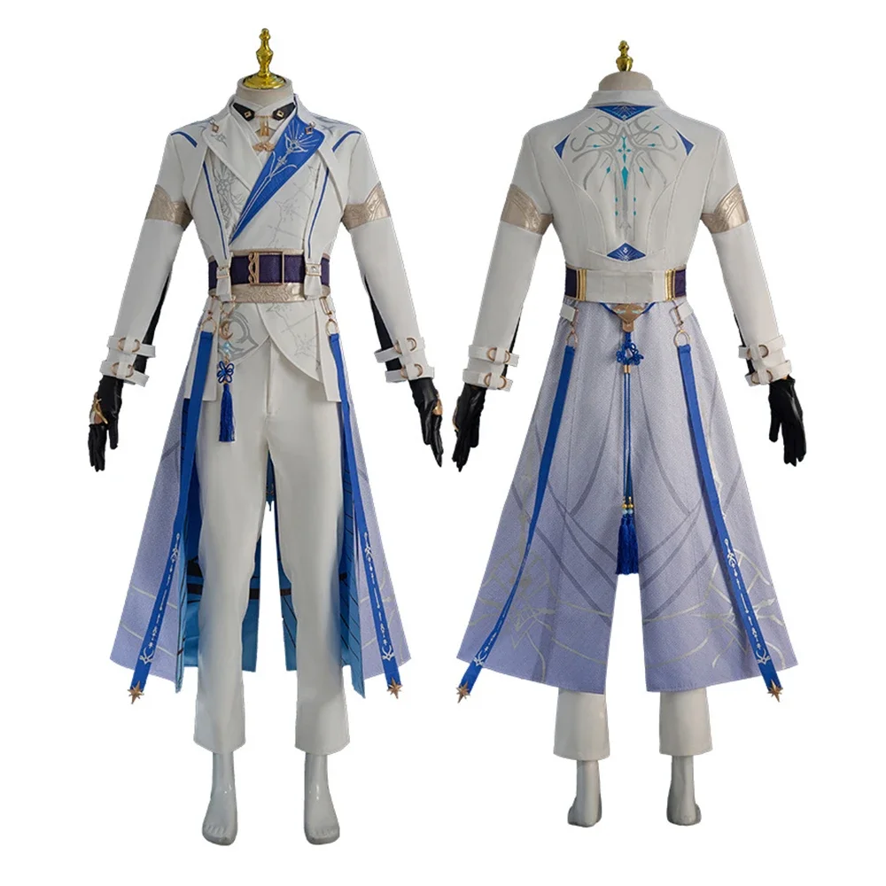 

New Game Love and Deepspace Xavier Cosplay Costume Adult Men Lining Coat Pants Set Uniform Halloween Masquerade Party Clothes