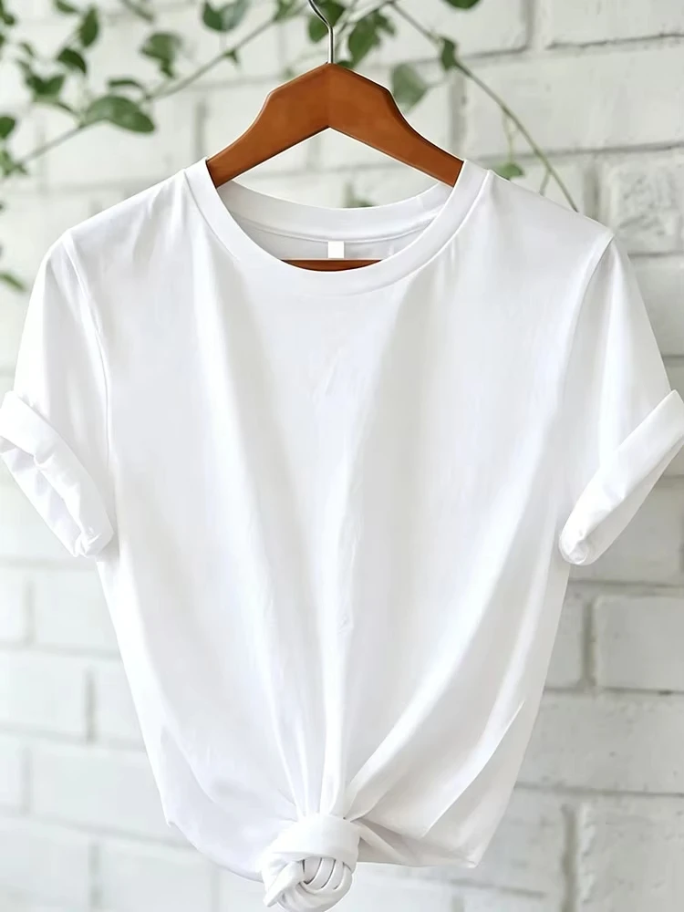 Women's New 23 Letter Printed Street Primitive Casual Top Oversized Breathable Comfortable And Fashionable Y2K Sports T-Shirt﻿