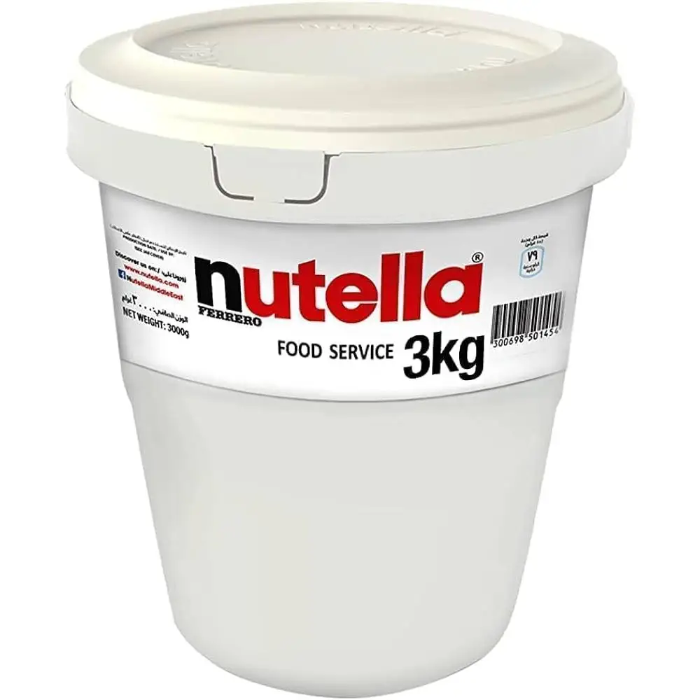 Nutella 3kg-chocolate cream with hazelnuts-comfortable 3kg container