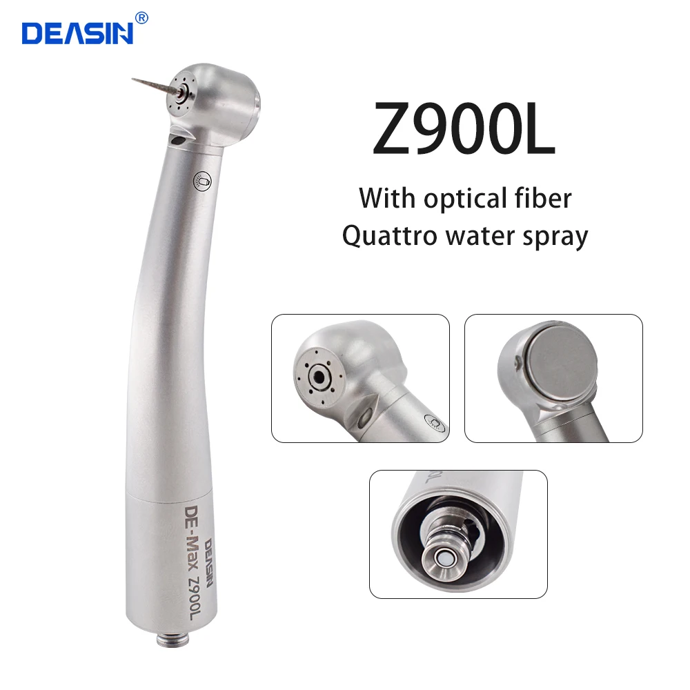 

Dental high speed handpiece Z900L standard head N type quick connect coupler air turbine with fiber optic Dentistry Tools