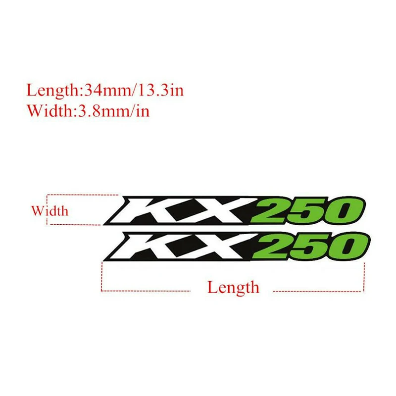 FOR KAWASAKI KX 250 250X 250R 250F 450 450F 450X 450SR 500 1974-2022 Motorcycle Accessories STICKERS