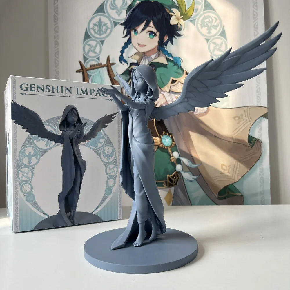 Genshin Impact Venti Barbatos Figur Windgott PVC-Statue 30cm Anime-Spiel-Charakter Skulptur Desktop-Heimdekoration