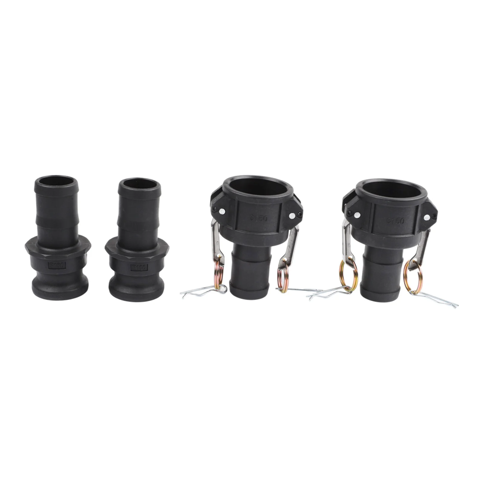 Complete Fitting Set Hose Adapter 1-1 2 Camlock Fitting 1-1 2 Inch Reusable Coupling Polypropylene Internal Thread