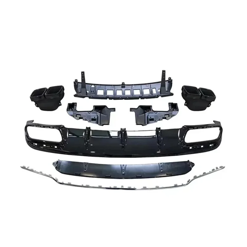 

S65 Coupe Style Body Kit Front Bumper Rear Diffuser With Silver Tips for C217 2016-2020