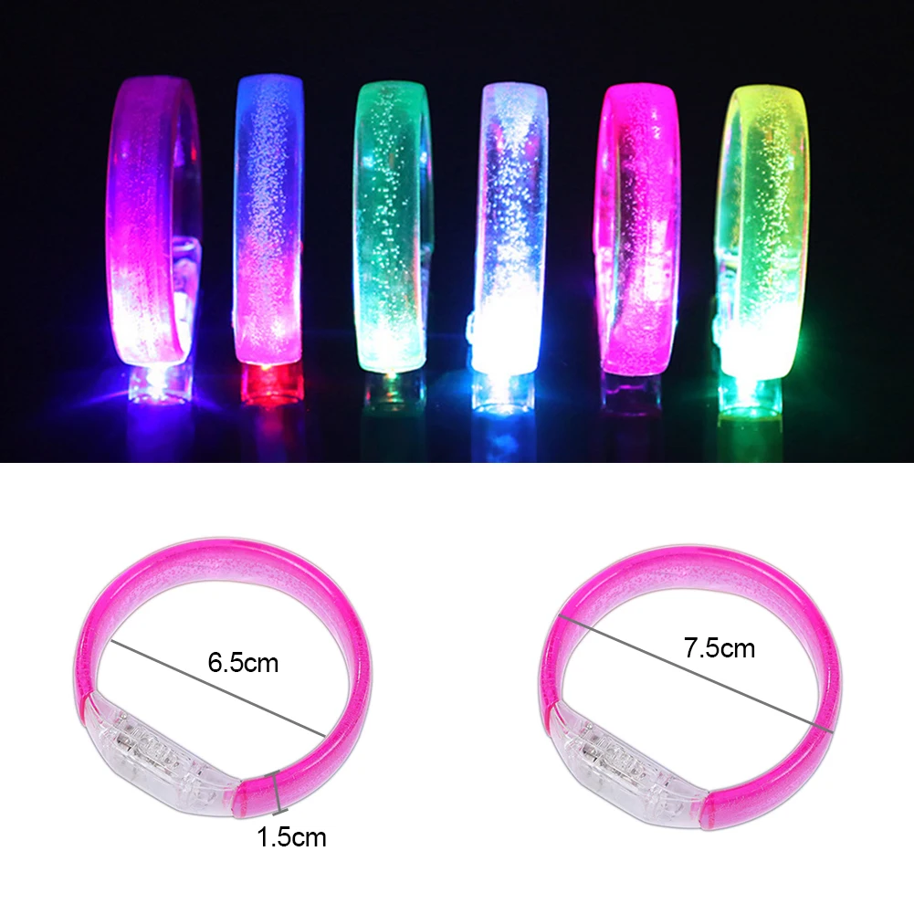 Led Luminous Bracelet Concert Party Bar Glow in The Dark Armband LED Luminous Sports Wrist Strap Party Supplies Party Decoration