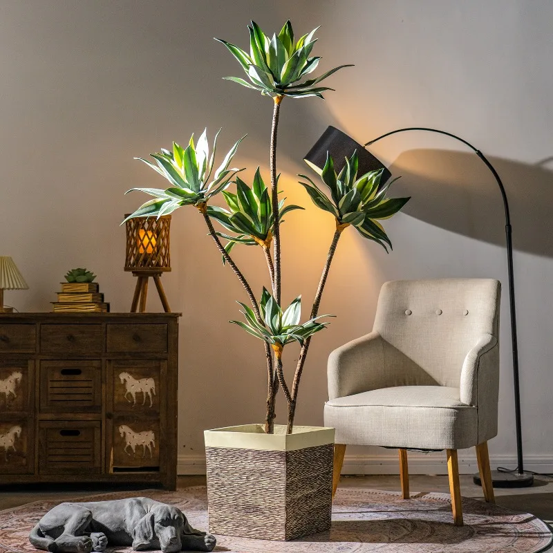 

High-end Simulated Plant Dragon Blood Tree Fake Tree Bionic Decorative Ornament