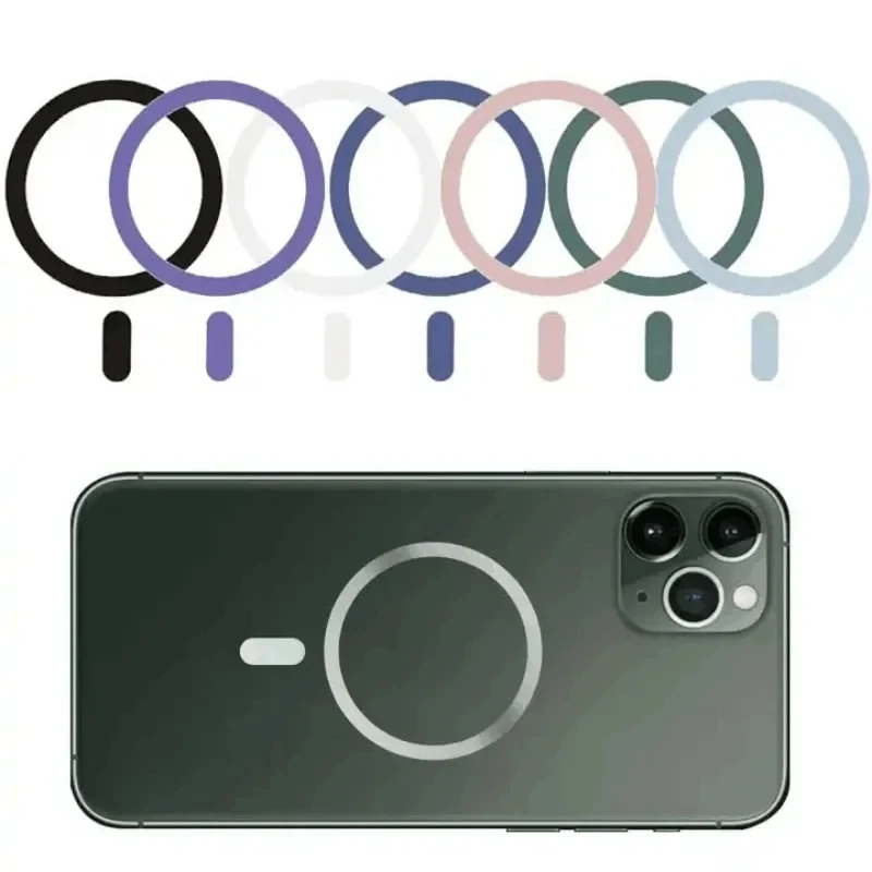 1-5PCS Magnetic Self Adhesive Metal Plate Ring For Magsafe Wireless Charger Iron Sheet Sticker Magnet Car Phone Holder for Phone