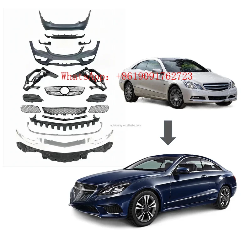 

Factory Hot Selling High Quality E C207 Bodykit 2009-2013 Upgrade New W207 2016 Front Bumper Grill Two Doors LED He
