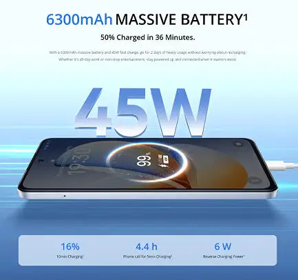 هاتف ذكي Realme C71 بطارية 6300 مللي أمبير في الساعة شحن 45 وات شاشة 6.67 بوصة 120 هرتز كاميرا AI 50 ميجابكسل UNISOC T7250 شرائح NFC #5