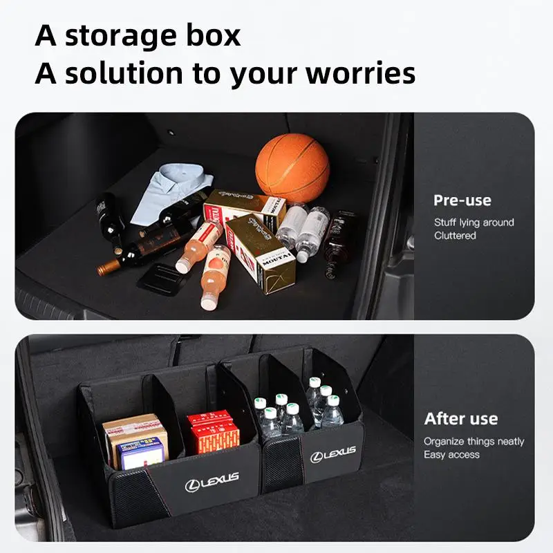 لكزس للطي صندوق السيارة المنظم صندوق حقيبة التخزين أدوات مرتبة لكزس FSPORT LBX NX RX 350h 450h ES UX 300e GS GX IS LS LX