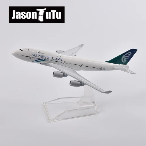 JASON TUTU Air New Zealand B747 비행기 모형 항공기, 다이캐스트 금속 1/400 체중계 비행기 