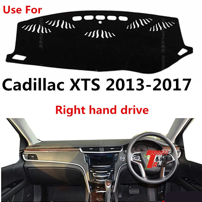 

TAIJS Car Dashboard Cover Dash Mat For Cadillac XTS 2013-2017 Right hand drive Auto Non-slip Sun Shade Pad Carpet