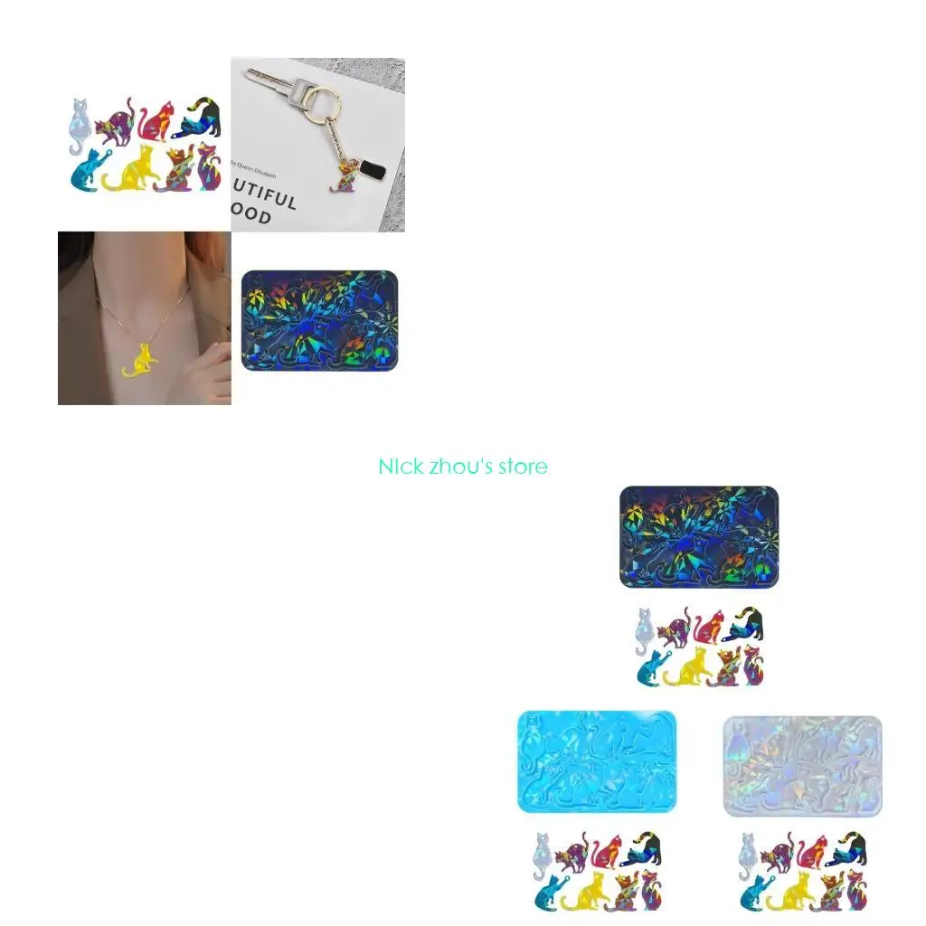 

E15E Pendant Molds Keychain Jewelry Mold Silicone Keychain Mold