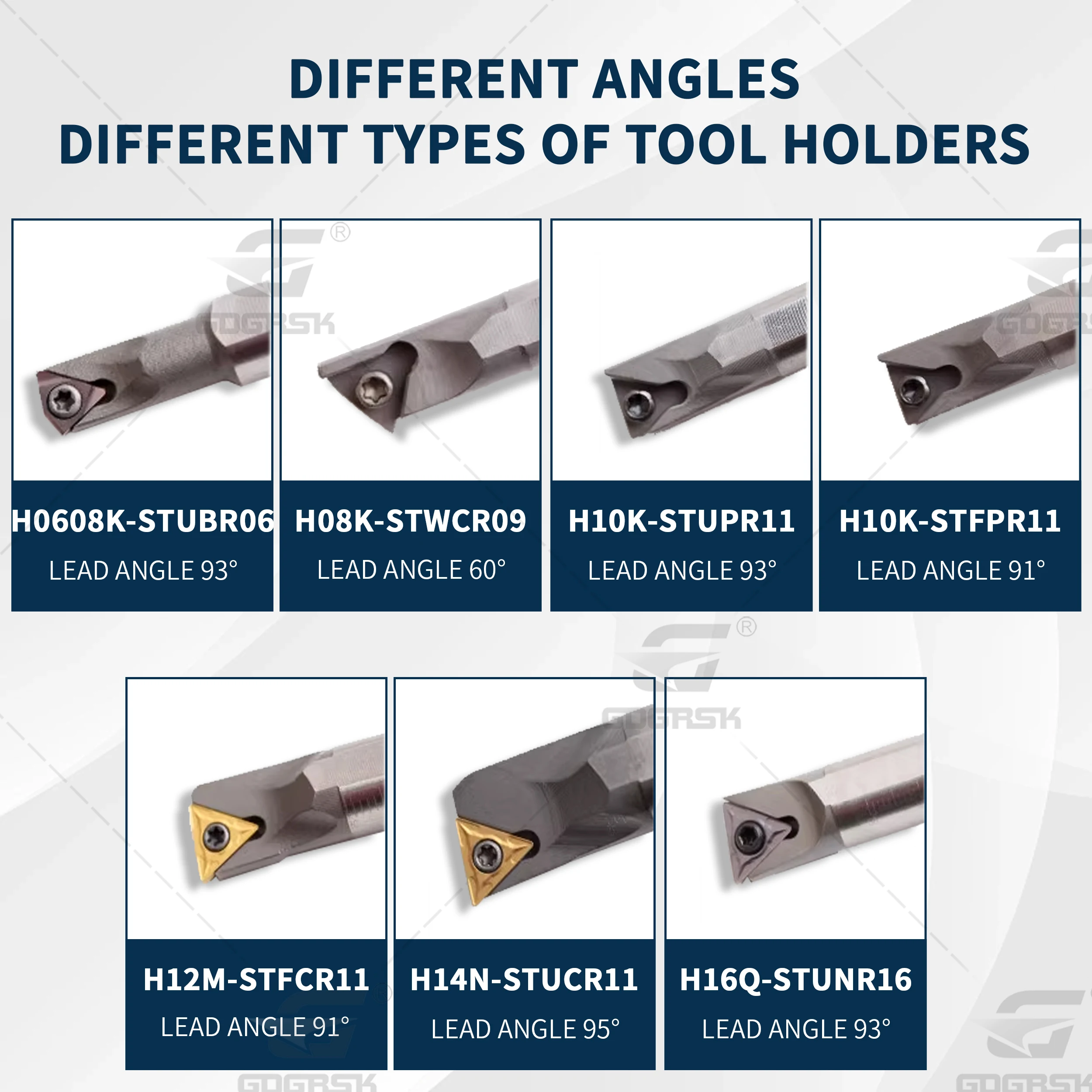 Imagem -06 - Aço Interno Turning Tools Holder à Prova de Choque e Sísmica Resistente Alta Velocidade H08k-stfcr09 Stucr Stupr Stfpr Cnc Lathe Cutter