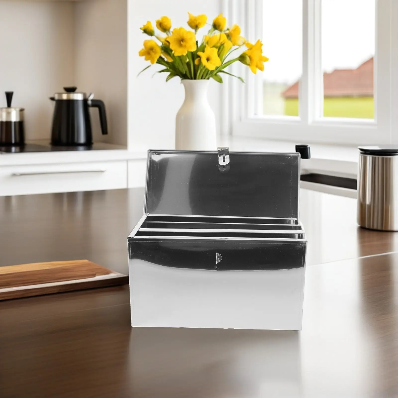 3 Slots Chef Knife Case Stainless Steel Kitchen Storage Box Lockable Portable Knife Organizer Block Holder Protectors Culinary