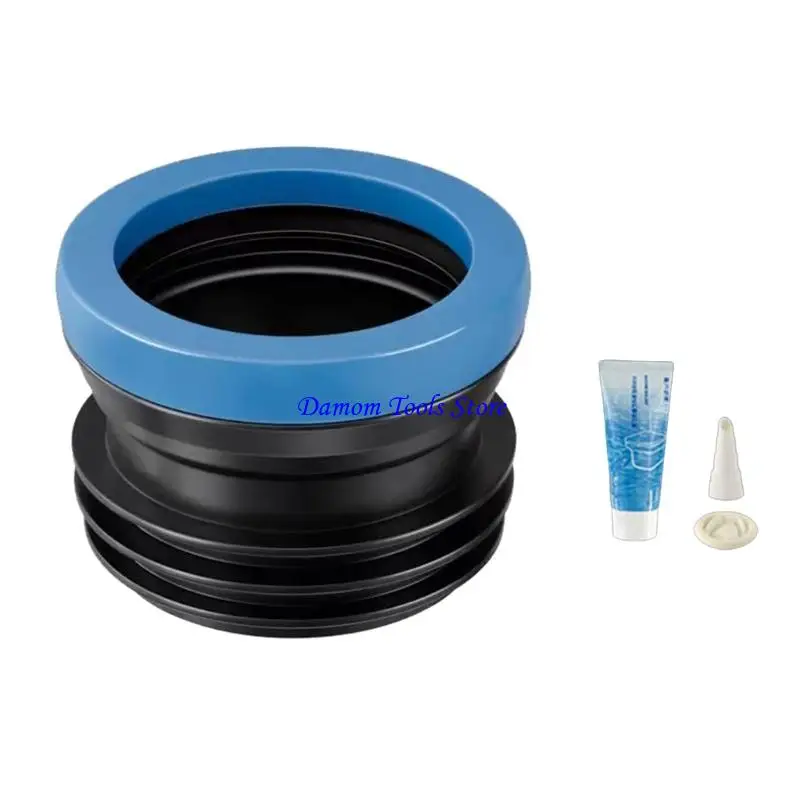 57BE Corrosion Resistant Toilet Flange Adapter with Universal & Kid Safe Corrosion Resistant Toilet Seal for Household