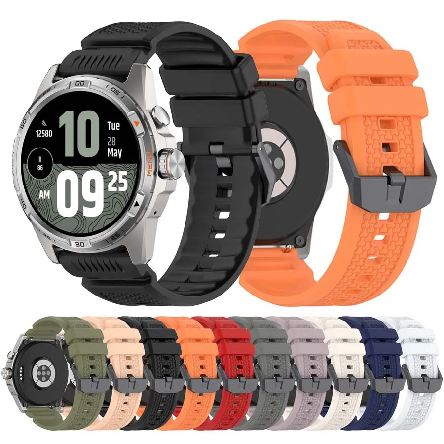 

Silicone Watch Band For Ticwatch Pro 5 Enduro Strap 24mm Correa Wristband For Ticwatch Atlas suunto 7 9 D5 spartan Bracelet