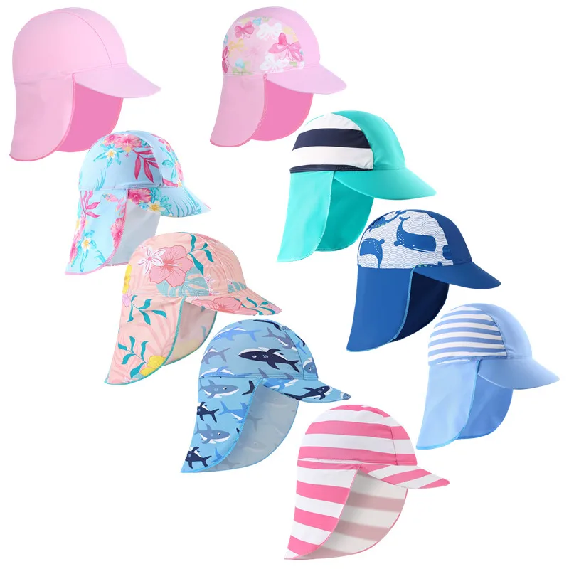 

Wishere Summer Fast Dry Bucket Hat for Kids Baby UV Sun Protection UPF 50+ Toddler Beach Flap Neck Sun Hat