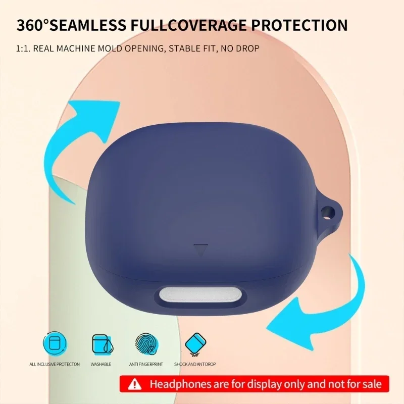 For Anker Soundcore Liberty4 Pro Earphone Case Silicone Carrying Scratchproof Dustproof Scratch Resistant Protector Sleeve Cover - view 2