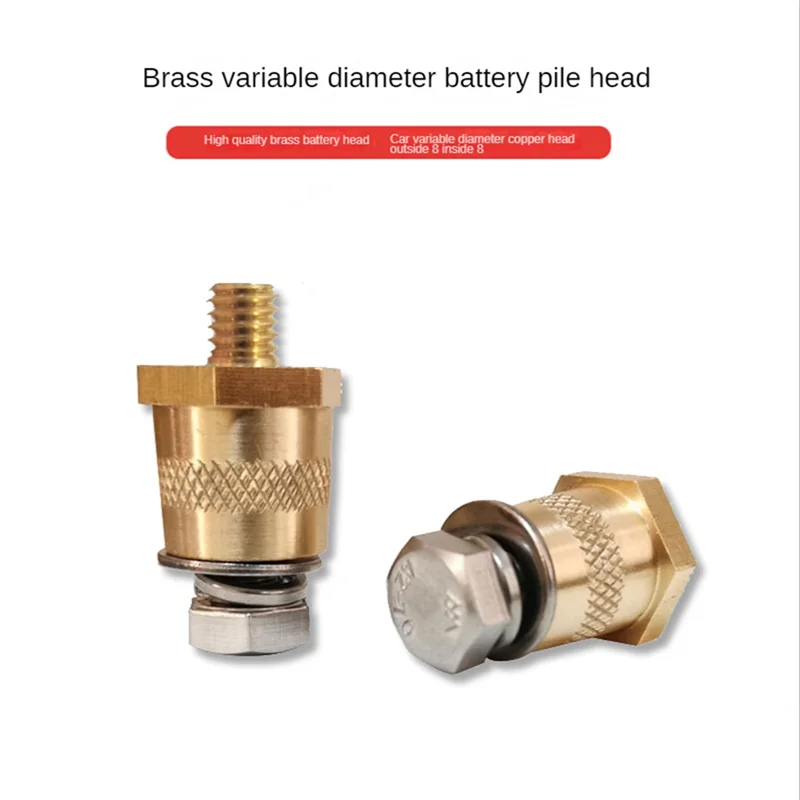 LJL Battery Pole Adapter 1 Pair M6 Battery Pole Battery Pole Terminals Brass For Lithium Car Batteries