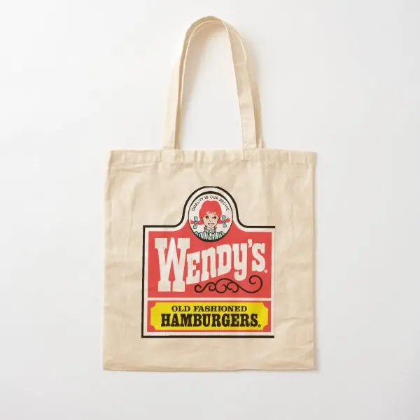 Wendy Is Retro Old Fashioned Hamburgers C  Canvas Bag Shoulder Bag Grocery Fashion Fabric Designer Casual Handbag Shopper