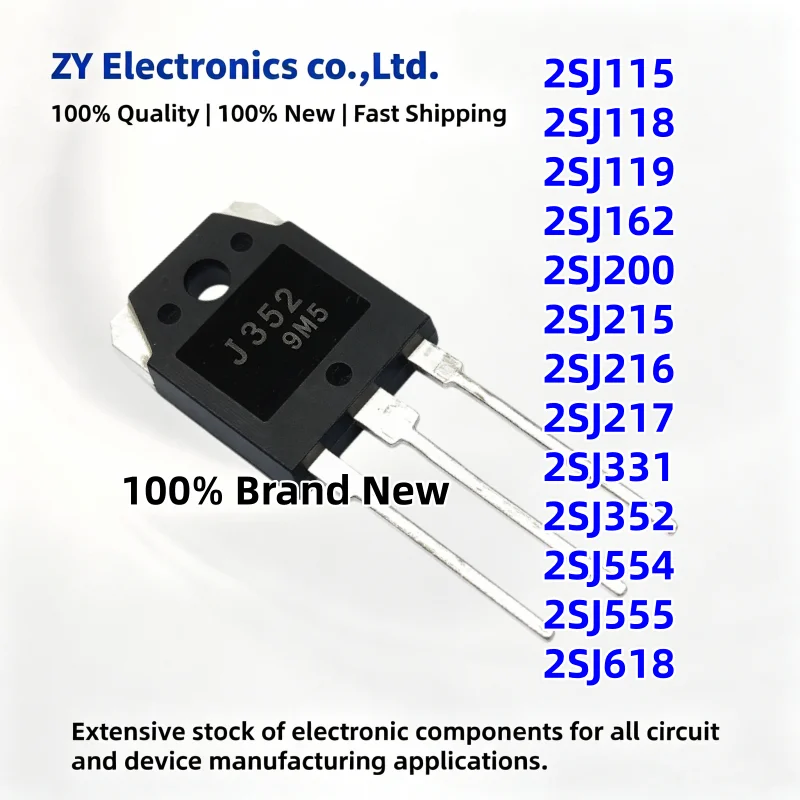 5Pcs/lot NEW 2SJ115 2SJ118 2SJ119 2SJ162 2SJ200 2SJ215 2SJ216 2SJ217 2SJ331 2SJ352 2SJ554 2SJ555 2SJ618 TO-3P Transistor