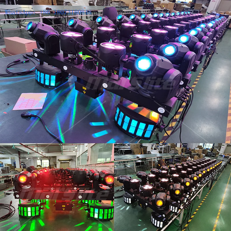 Tragbare DJ Set Party Disco Beleuchtung DJ Ausrüstung Gig Led Bar Pro Move System Luces Discoteca Bühne DJ Lichter mit Ständer