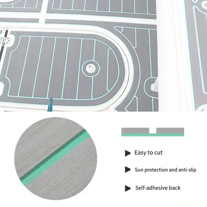 U2JB Marine Floor Deck Pad, Green Accent Cover for Vessel Walkway - view 4