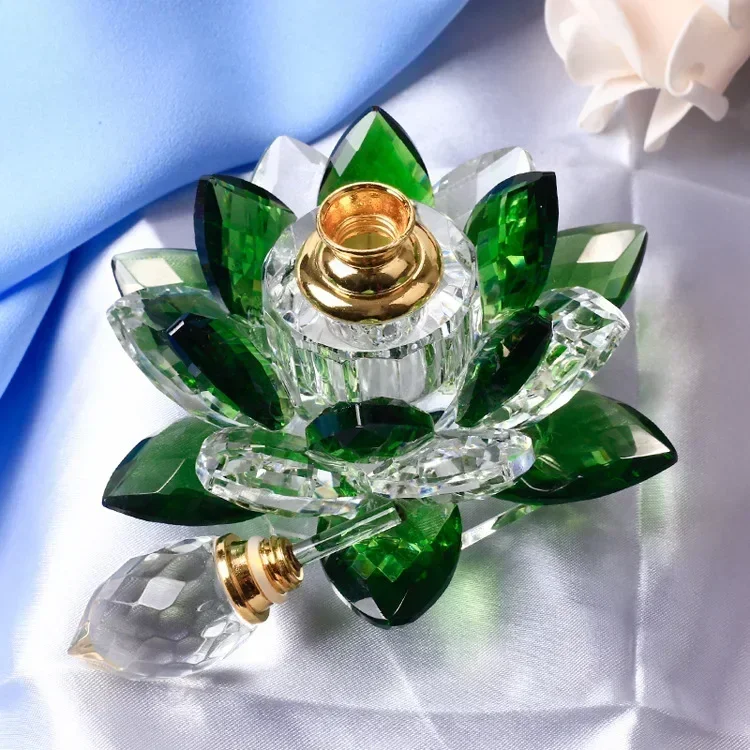 Crystal Perfumed Perfume Bottle Lotus Glass Decoration Gifts Home Decoration  Home Accessories Vintage Home Decor Home Decor