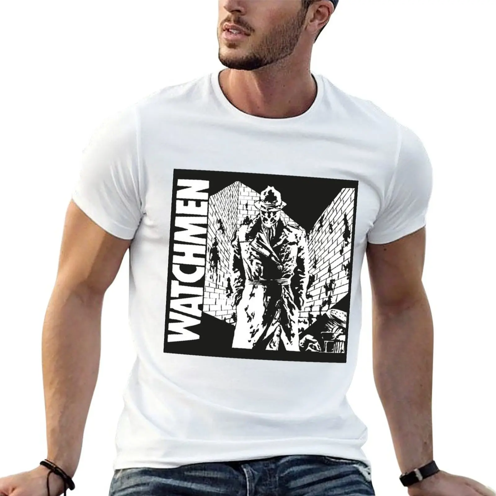 

watchmen T-Shirt man t shirts cotton t shirts with prints man graphic t shirt T-shirt