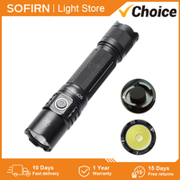 Sofirn SP35T 3800lm Tactical 21700 Flashlight Powerful LED Light USB C Rechargeable Torch with Dual Switch Power Indicator ATR