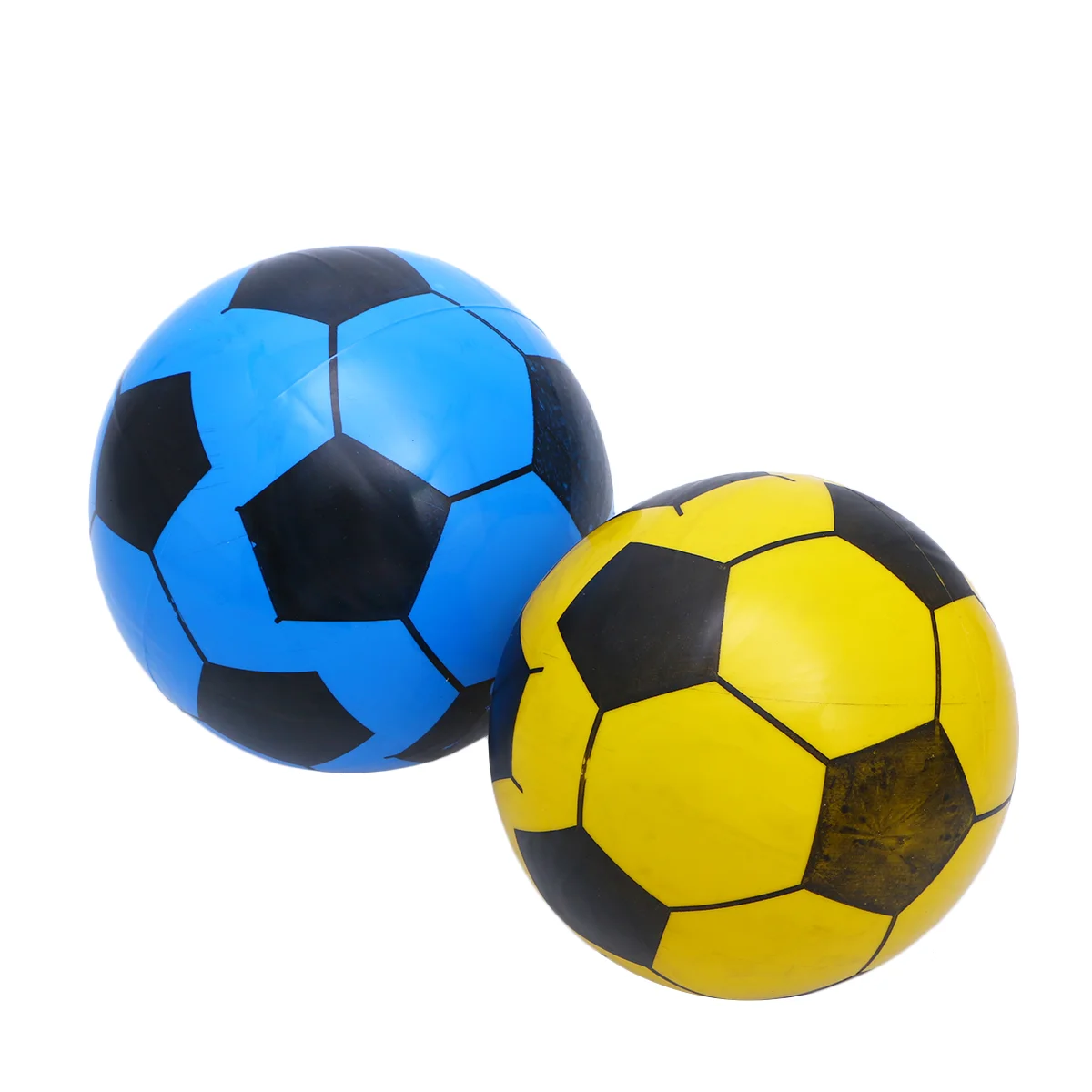 6pcs Mini Soccer Inflatable Football Softball Ball Girl Party Favors Fun Sports Play Stress Squeeze Balls Toy (Random C