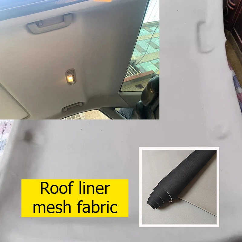 

Car Headliner Roof Fabric Foam Backed for Car Interior DIY Sewing Material Fabric Foam Cloth Repair Renovation Roof Sky Fabrics