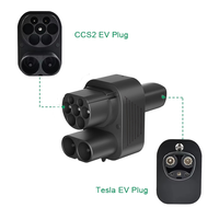 BERET CCS2 to Tesla AC+DC Adapter Genuine product 250A for Model 3/X/Y/S CCS COMBO 2 Adapter Support CCS2 and Type2 Charger