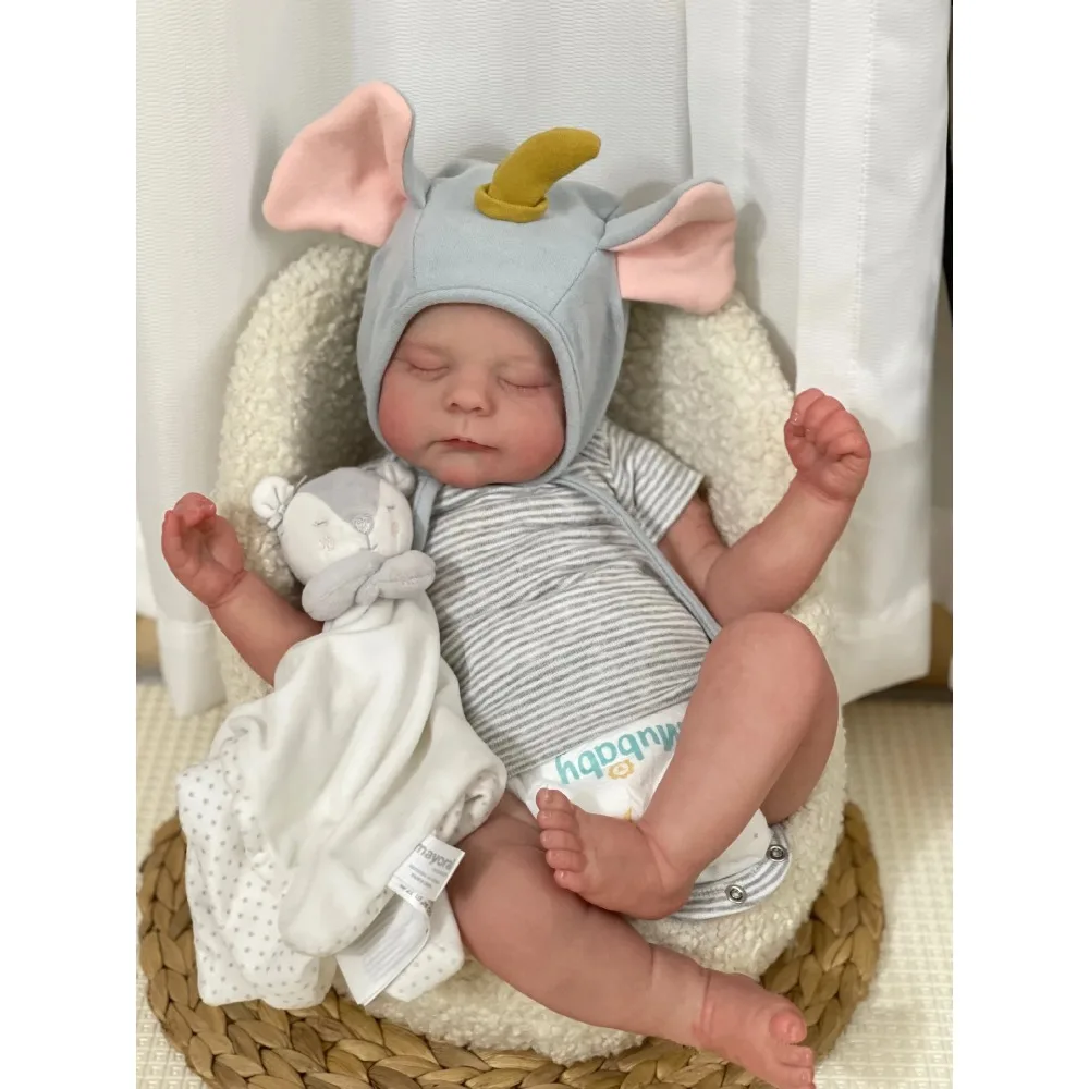 19inch Already Finished Painted Reborn Doll Erica Soft Newborn Baby Hand Detailed Painting Visible Veins Muñeca Reborn Juguetes